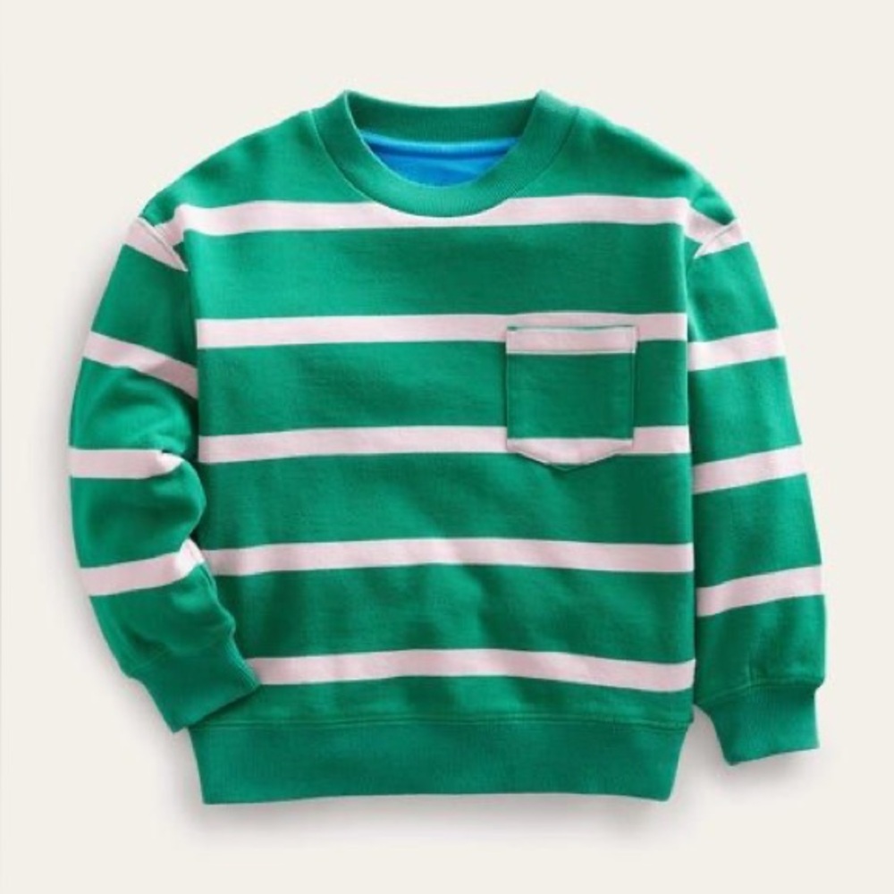 Mini Boden kids stripe sweatshirt